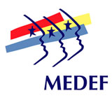 image logo medef une des references de cep-socotic agence communication et publicité et digital sur Tours 37, Paris 75, Pornic 44, Nantes 44, St Nazaire 44, Pays de Retz 44. Solutions ecoresponsables